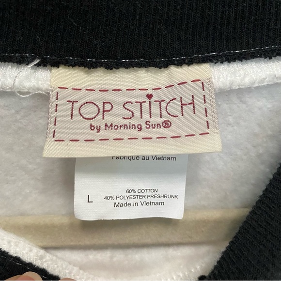 Vintage 90s Streetwear Top Stitch Morning Sun Christmas Birds Grandma Sweatshirt - Picture 6 of 8